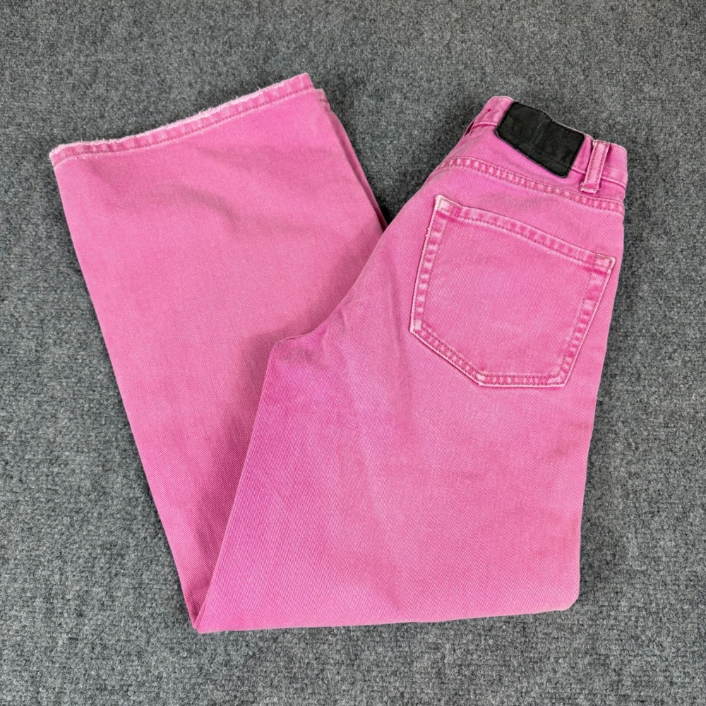 BDG Urban Outfitters High & Wide Y2K Pink Denim Jeans Wide Leg Size 25